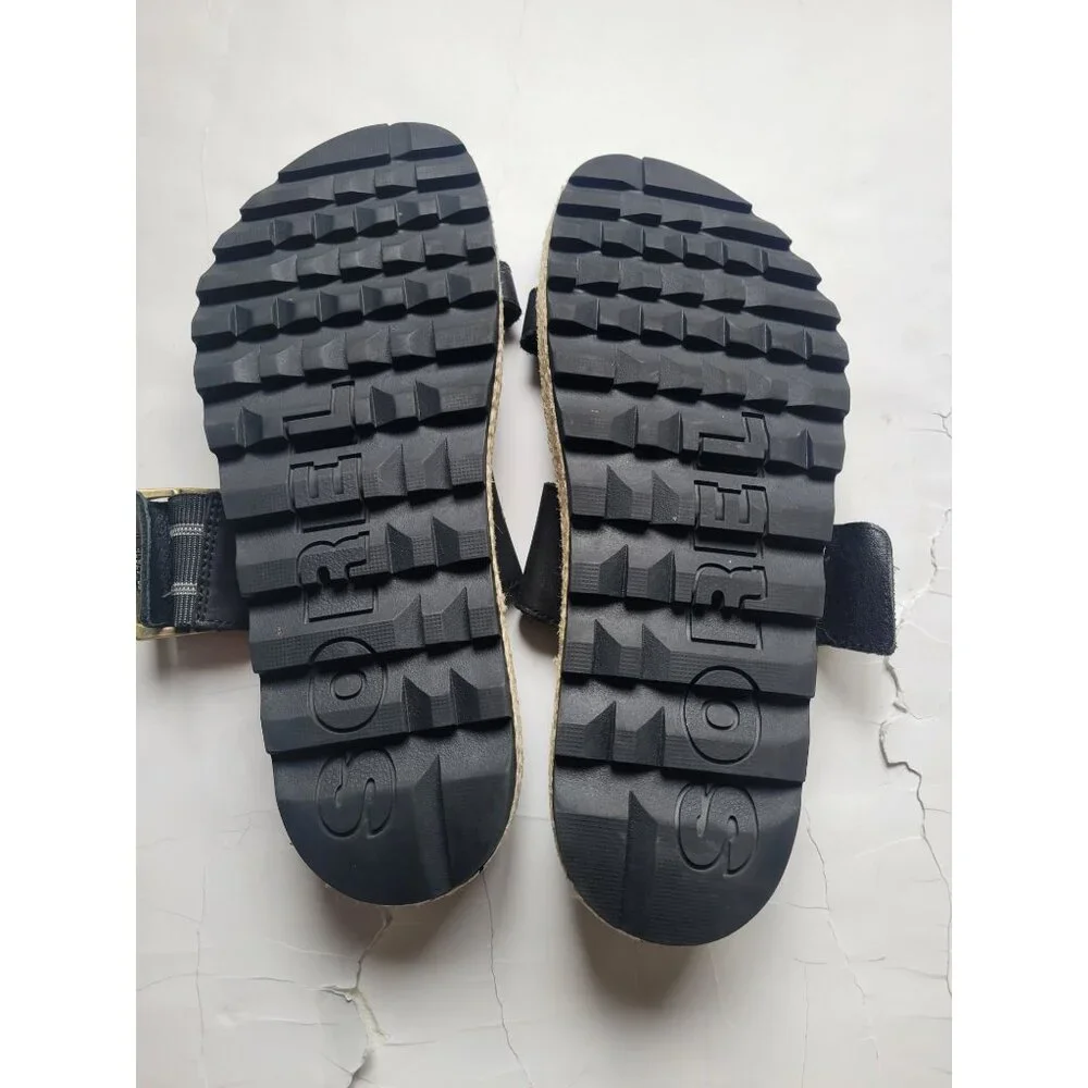 Sorel Women's Roaming Buckle Slide Sandals featuring a leather upper Size 8 - Picture 7 of 8